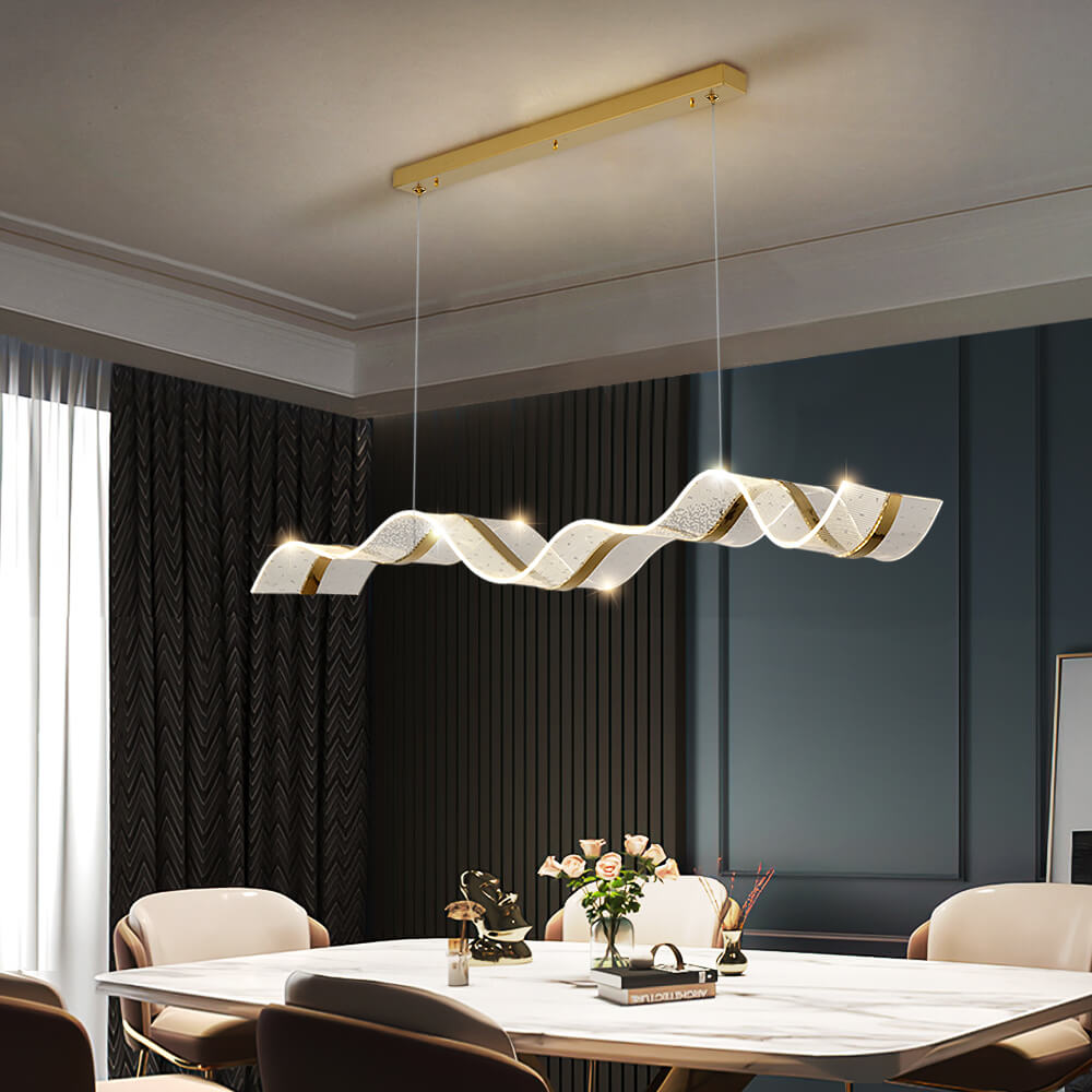 Luxury Flow Wave Postmodern LED Lighting Fixture GLOWMOUR